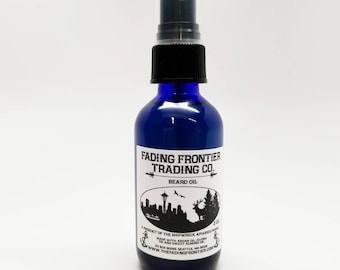 Fading Frontier Beard Oil, Spray and brush, Bergamot essential oil