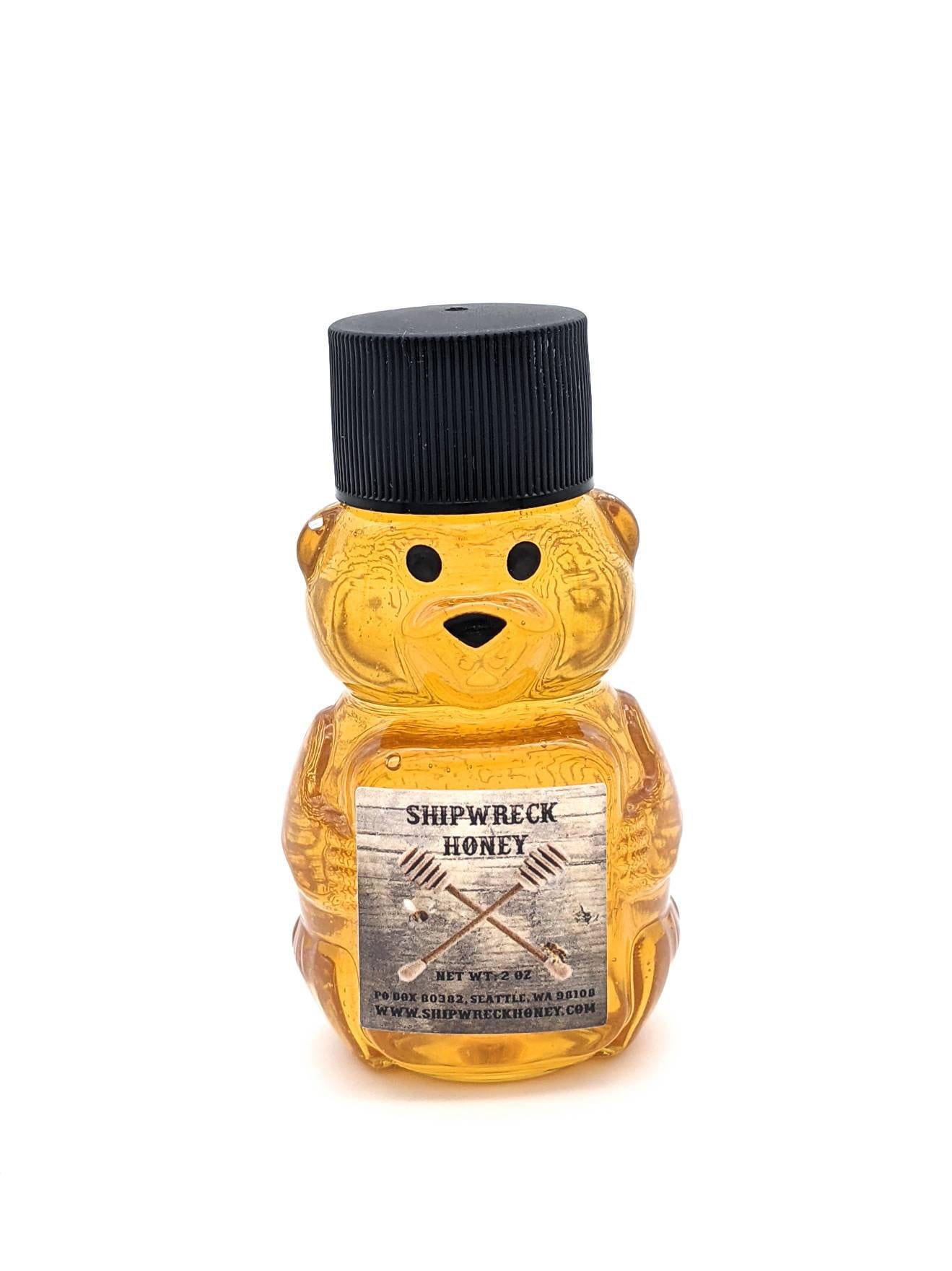 Orsetto di miele, mini orso, miele di naufragio, miele artigianale, bomboniera, regalo di miele, orsetto da 2 once