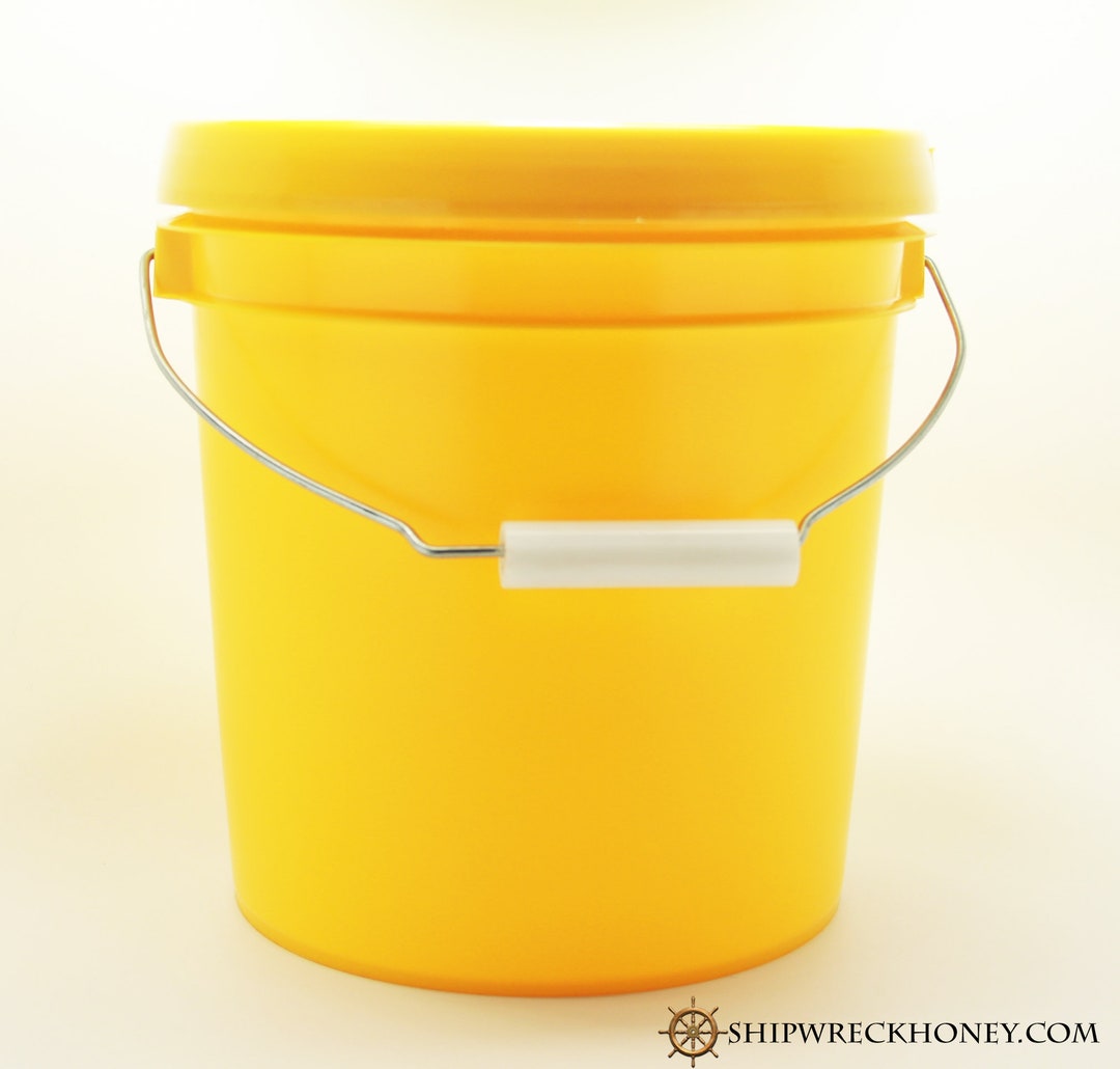 One Gallon Pail, 12lbs Raw Honey, Small Batch Honey, Artisan Honey