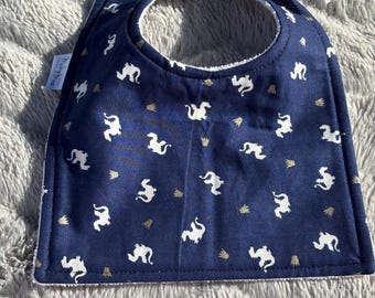 Limited Dragon Prince Baby Bib – Soft Cotton Absorbent Microfiber | Handmade Fantasy Bib for Babies & Toddlers | Unique Baby Shower Gift"