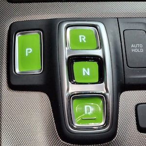 Vinyl Stickers for Gear Shift on Palisade or Santa Fe. Set of 5