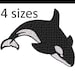 Orca Embroidery Design, Machine Embroidery, 4 Sizes - Etsy