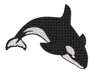 Orca Embroidery Design.  Machine Embroidery