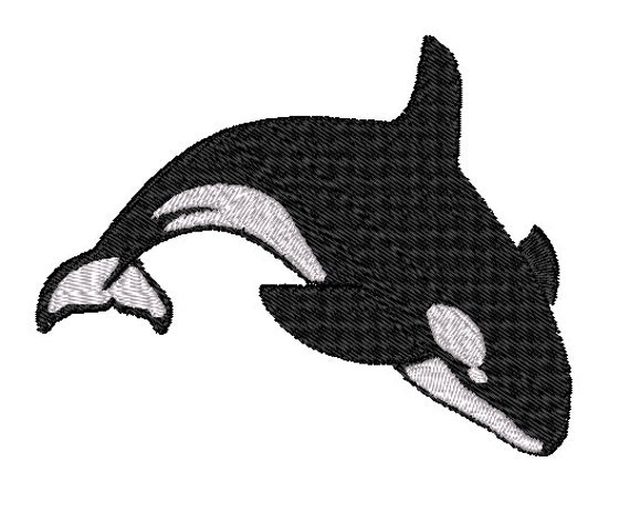 Orca Embroidery Design. Machine Embroidery - Etsy