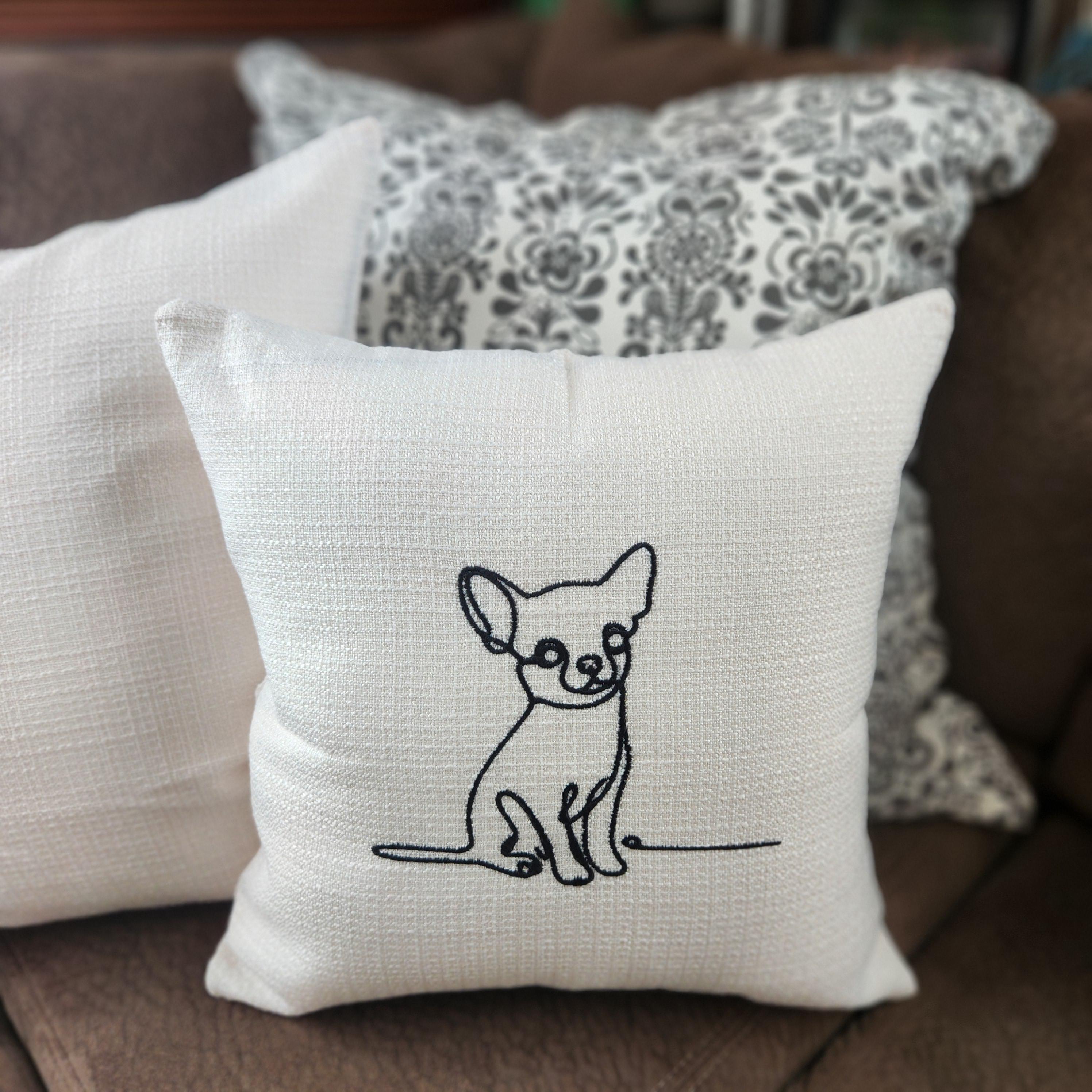 Coussin Réaliste Chihuahua 13 X 9 Pouces, Tout Doux, Neuf