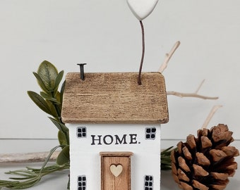 Home Cottage. Driftwood House Miniature. New Home Gift. Made to Order