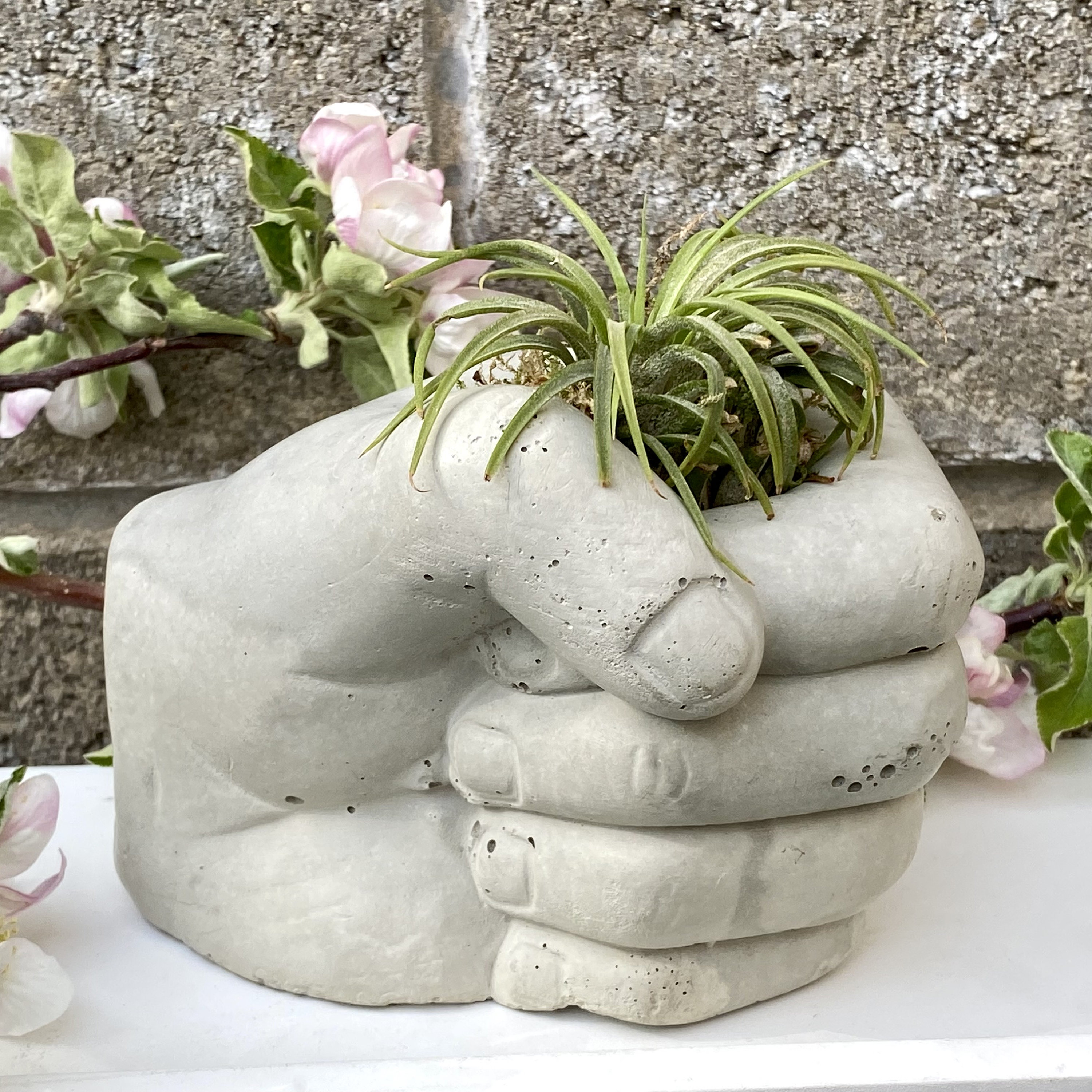 Hand Fist Cement Planter: Small Succulent & Air Plant Holder - Etsy