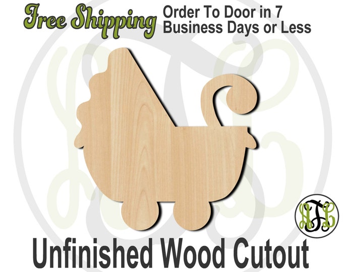 Carriage - 30002- Cutout, unfinished, wood cutout, wood craft, laser cut shape, wood cut out, Door Hanger, wooden, wreath accent
