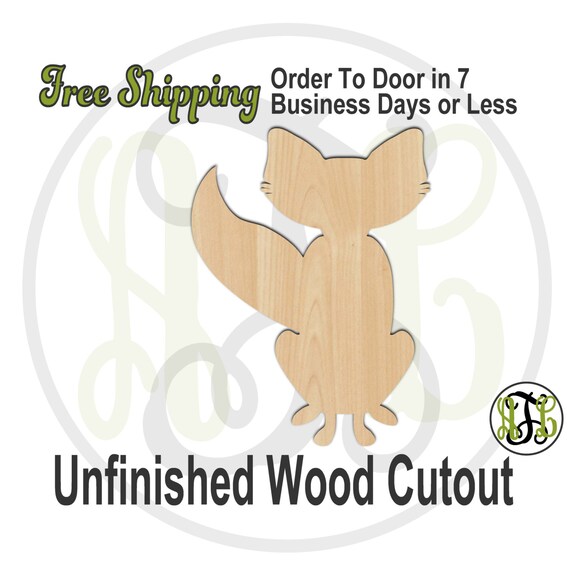 Fox - Laser Cut Out Unfinished Wood Craft Shape FOX19 Fox - Laser Cut Out Unfinished Wood Craft Shape FOX19