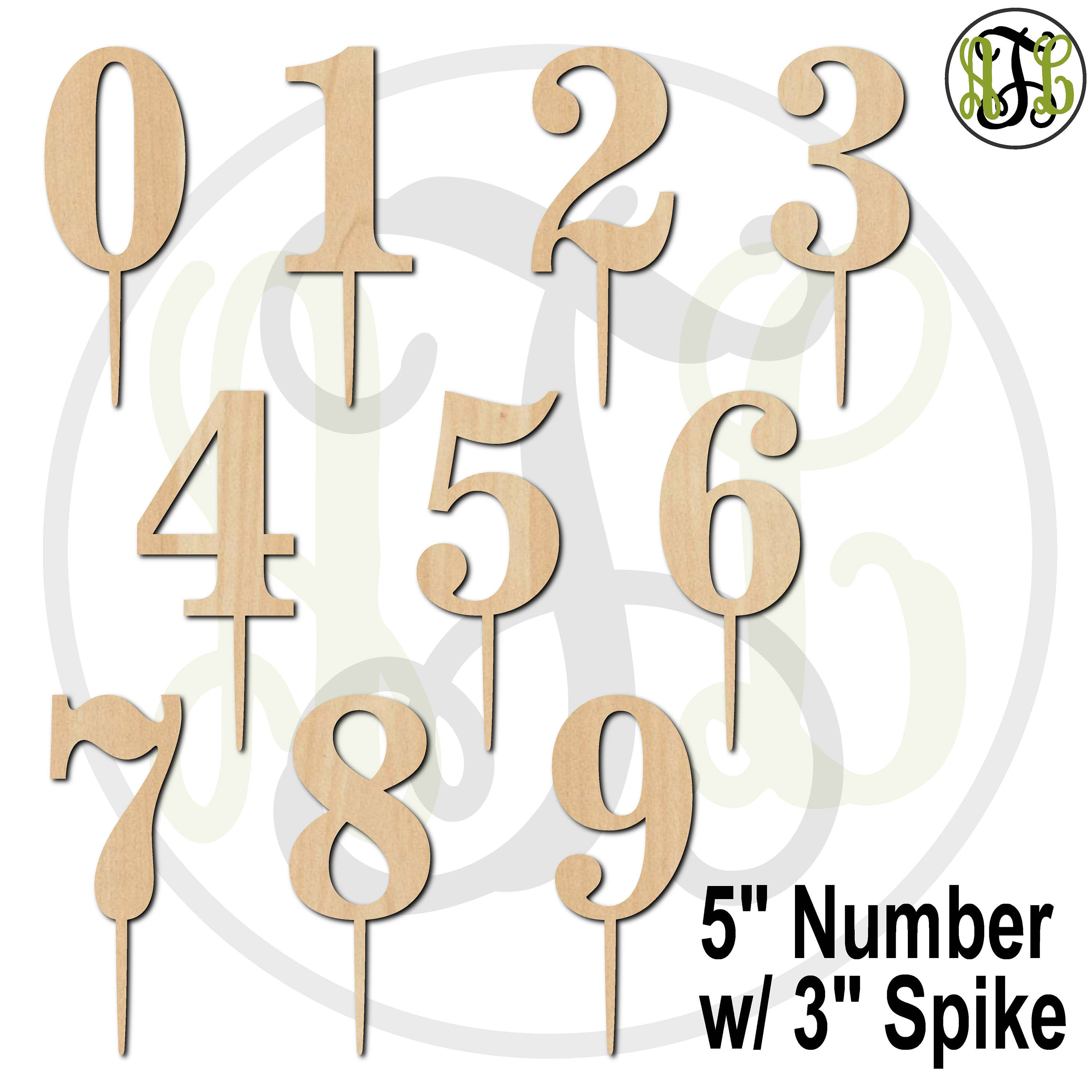 number cake floral toppers 0 9 3500007no 9no party cutout