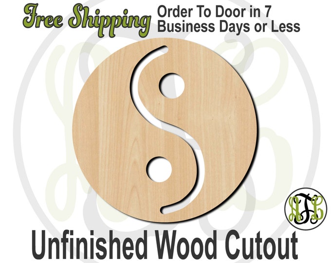 Yin Yang- 290021- Life Cutout, unfinished, wood cutout, wood craft, laser cut wood, wood cut out, Door Hanger, Balance, wooden sign