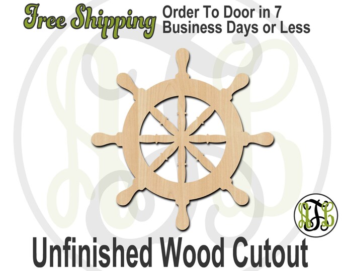 Steering Wheel - 50008- Cutout, unfinished, wood cutout, wood craft, laser cut shape, wood cut out, Door Hanger, wooden, ready to paint