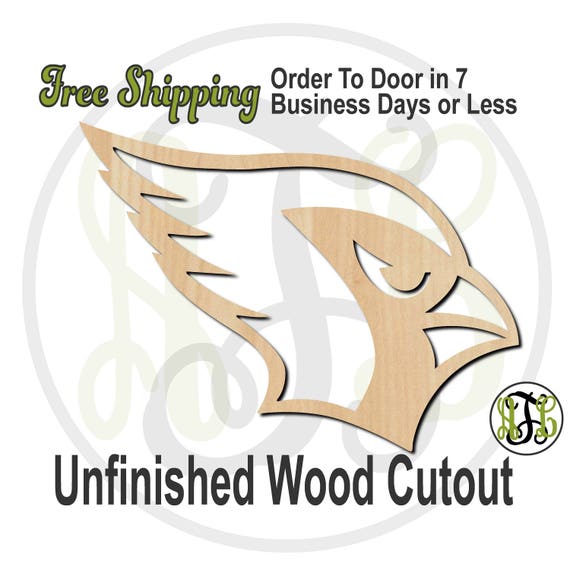 Bird Cardinal - Laser Cut Out Unfinished Wood Craft Shape BRD220 Bird Cardinal - Laser Cut Out Unfinished Wood Craft Shape BRD220