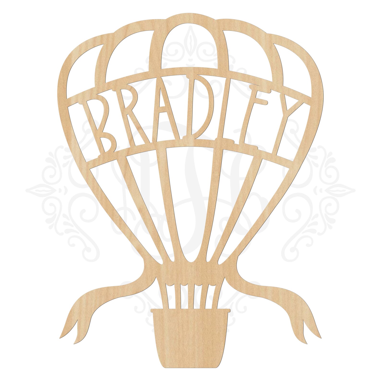 Hot Air Balloon Wood Name Sign Nursery Wall Art Baby Shower Etsy