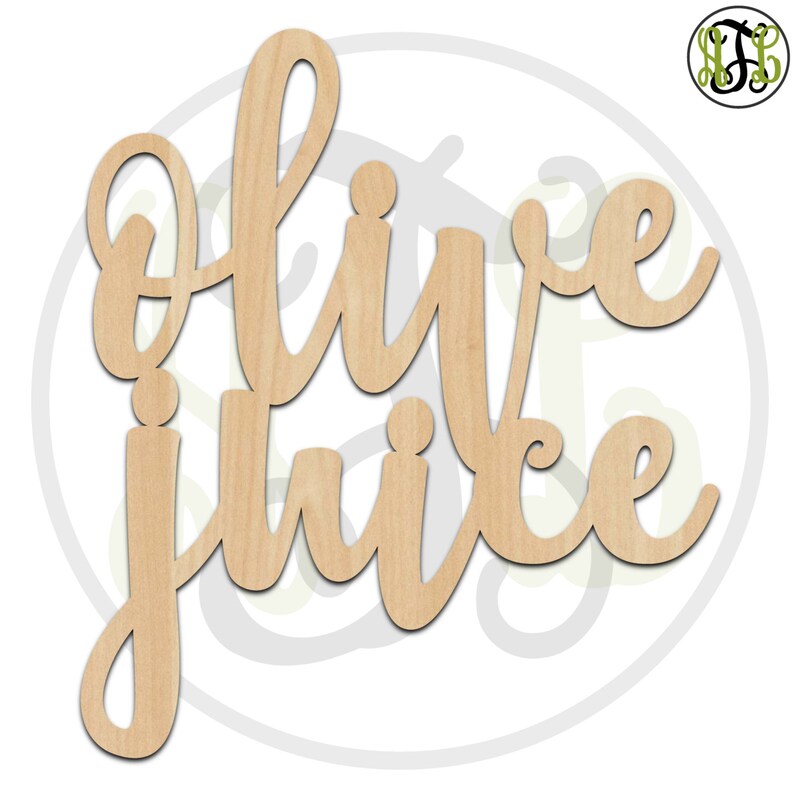 Olive Juice 323002 'i Love You' Cutout Unfinished Etsy