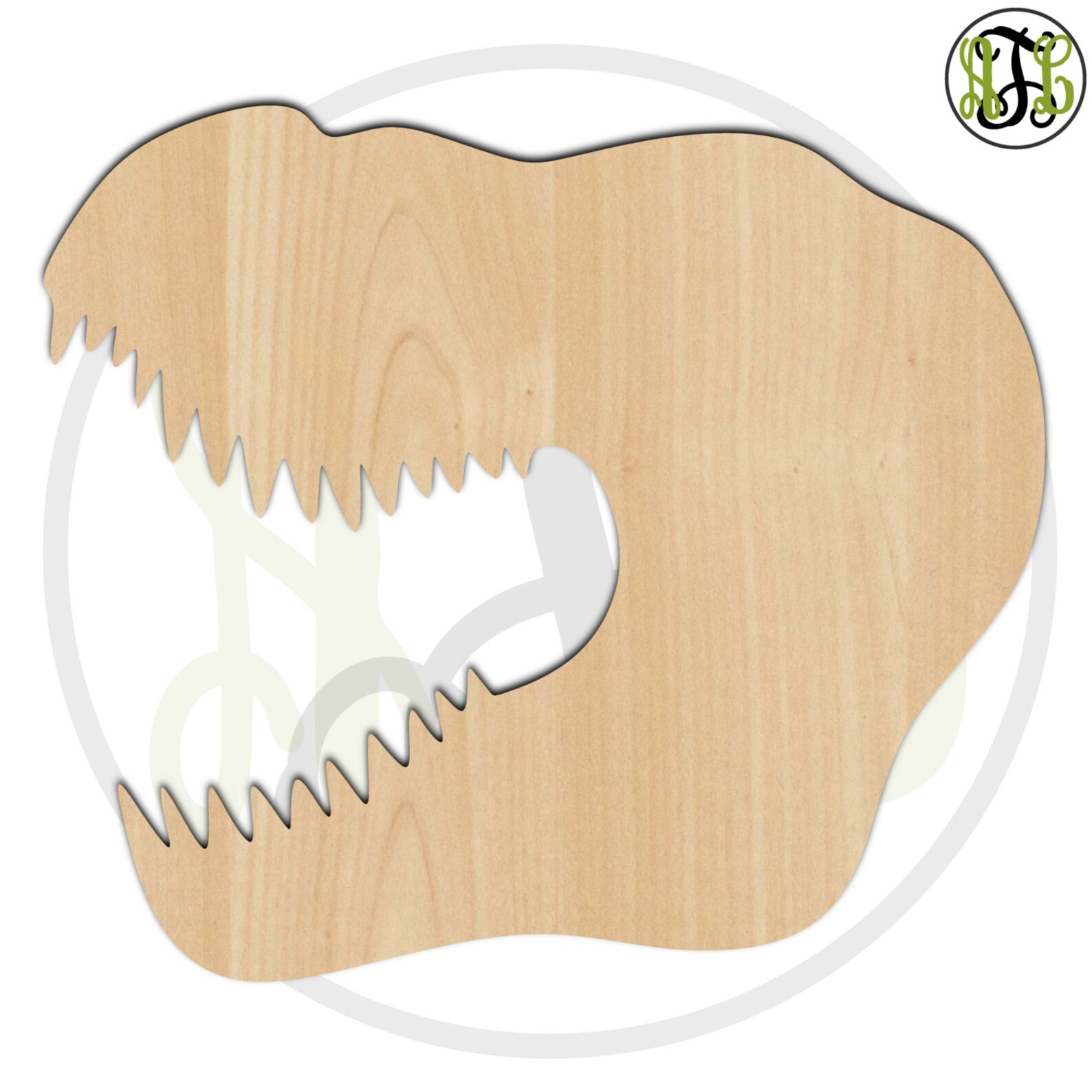 Trex Head 230066 Animal Cutout Unfinished Wood Cutout Etsy