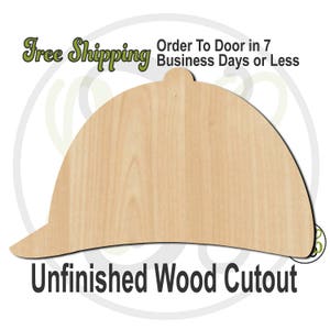 Jockey Hat - 60033- Kentucky Derby Cutout, unfinished, wood cutout, wood craft, laser cut, wood cut out, Door Hanger, Horse Racing, wooden
