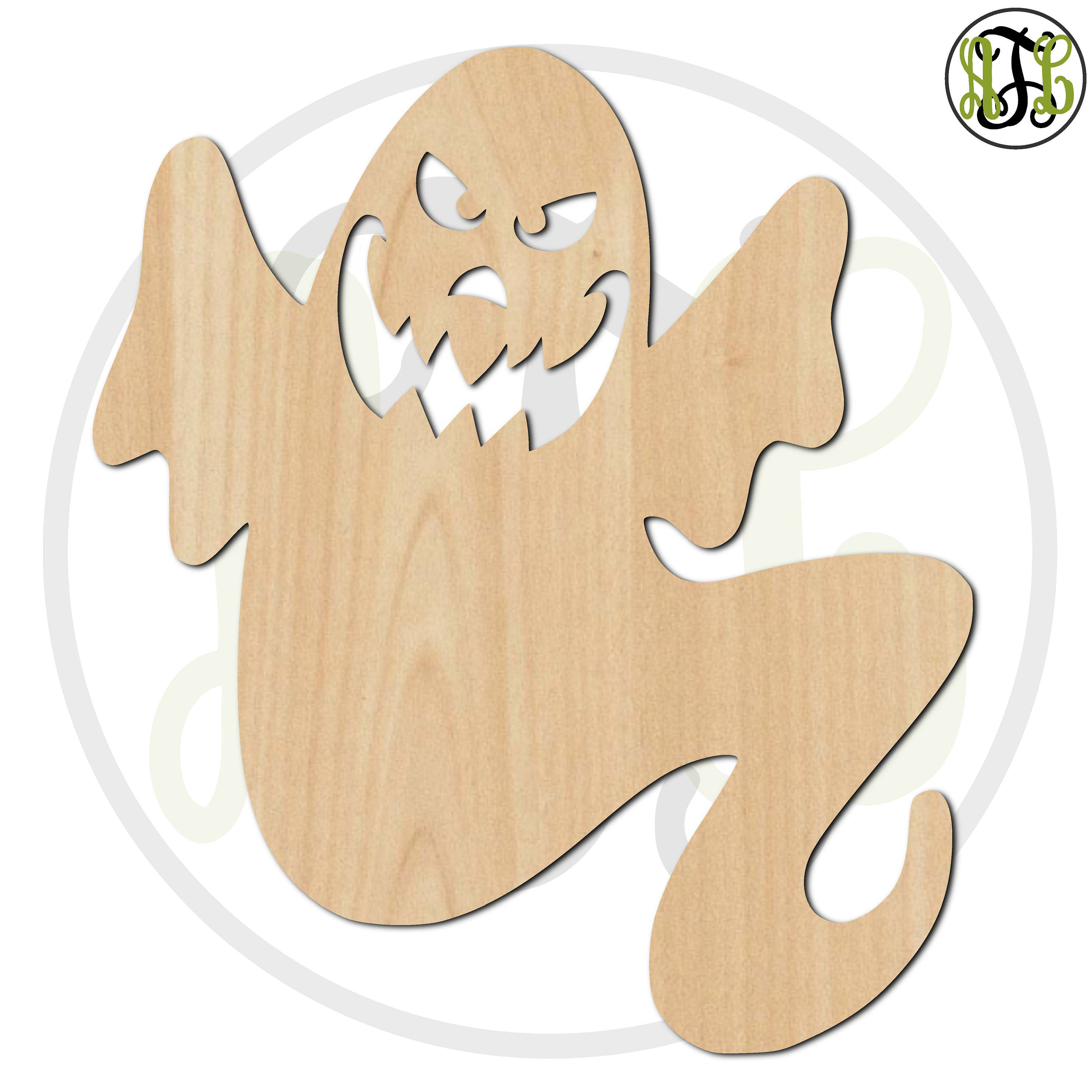 8. Phantom-atic Punch: Wooden Ghost Cutouts For A Spooky Touch