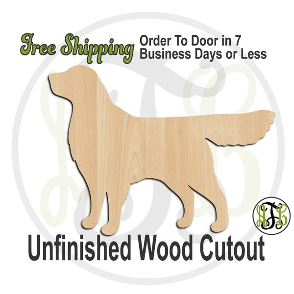 Golden Retriever Wood Cutouts Etsy