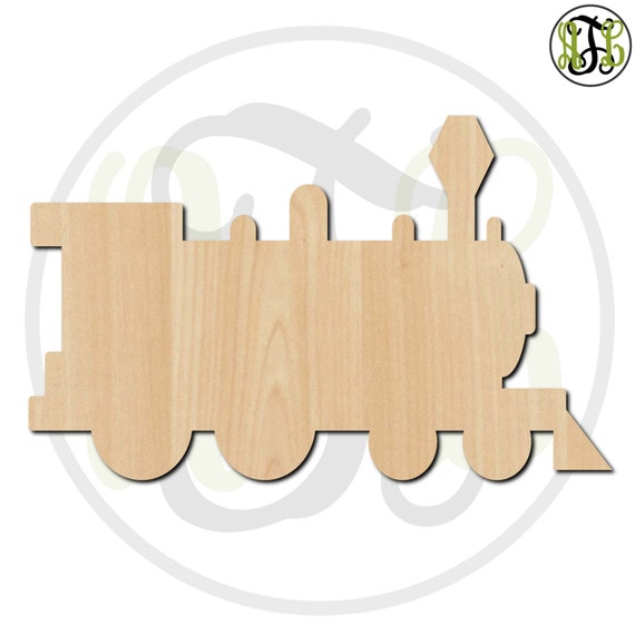 Train - Laser Cut Out Unfinished Wood Craft Shape TRN18 Train - Laser Cut Out Unfinished Wood Craft Shape TRN18