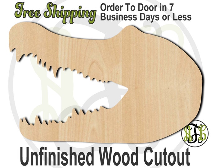 Crocodile Head Mascot - 60508- School Spirit Cutout, unfinished, wood cutout, wood craft, laser cut shape, wood cut out, Door Hanger, wooden