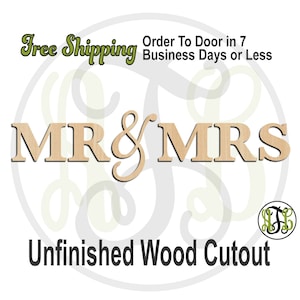 Large MR & MRS - 325057SuperG toLG - Cutout, unfinished, wood cutout, wood craft, laser cut, wood cut out, Door Hanger, Master Room