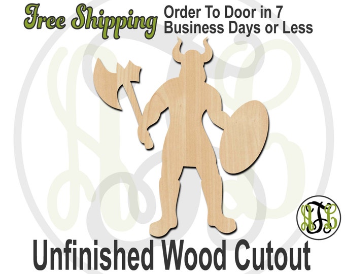 Viking Mascot- 60621- School Spirit Cutout, unfinished, wood cutout, wood craft, laser cut shape, wood cut out, Door Hanger, wooden