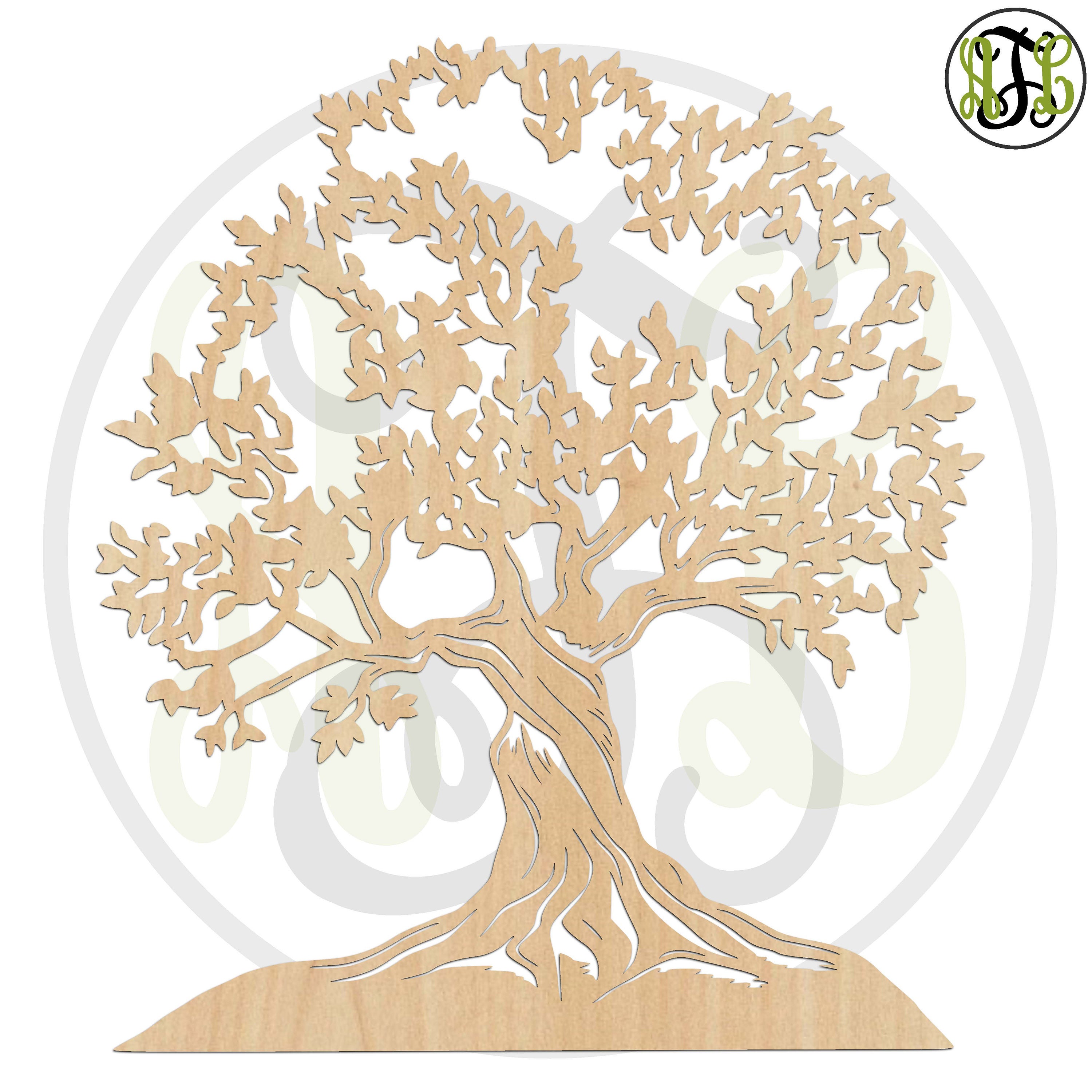 Oak Tree 300195 Nature Cutout unfinished wood cutout wood Etsy