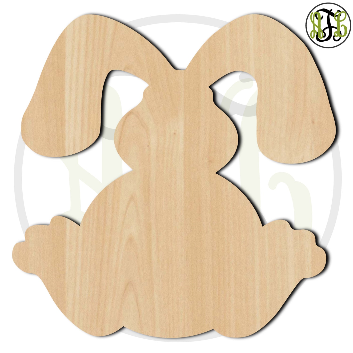 Bunny 3 230039 Easter Cutout, unfinished, wood cutout, wood craft