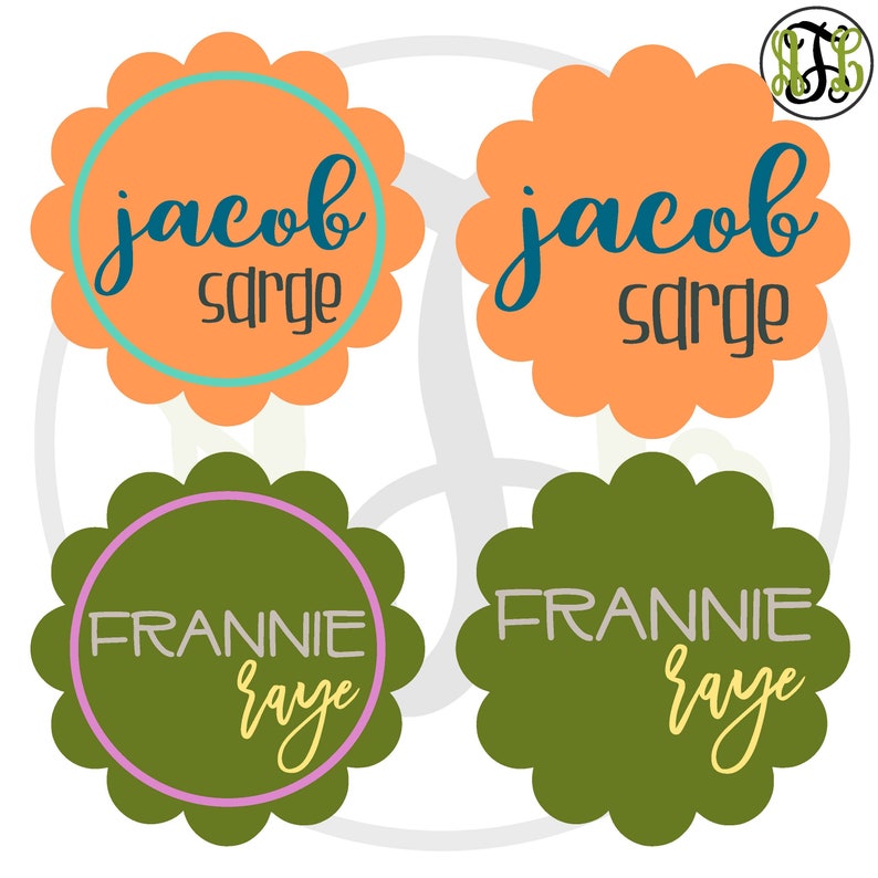 Two Names Sign Two - Name Sign DIY Kit Scallop Sign Cutout, Unfinished Wood Cutout ...