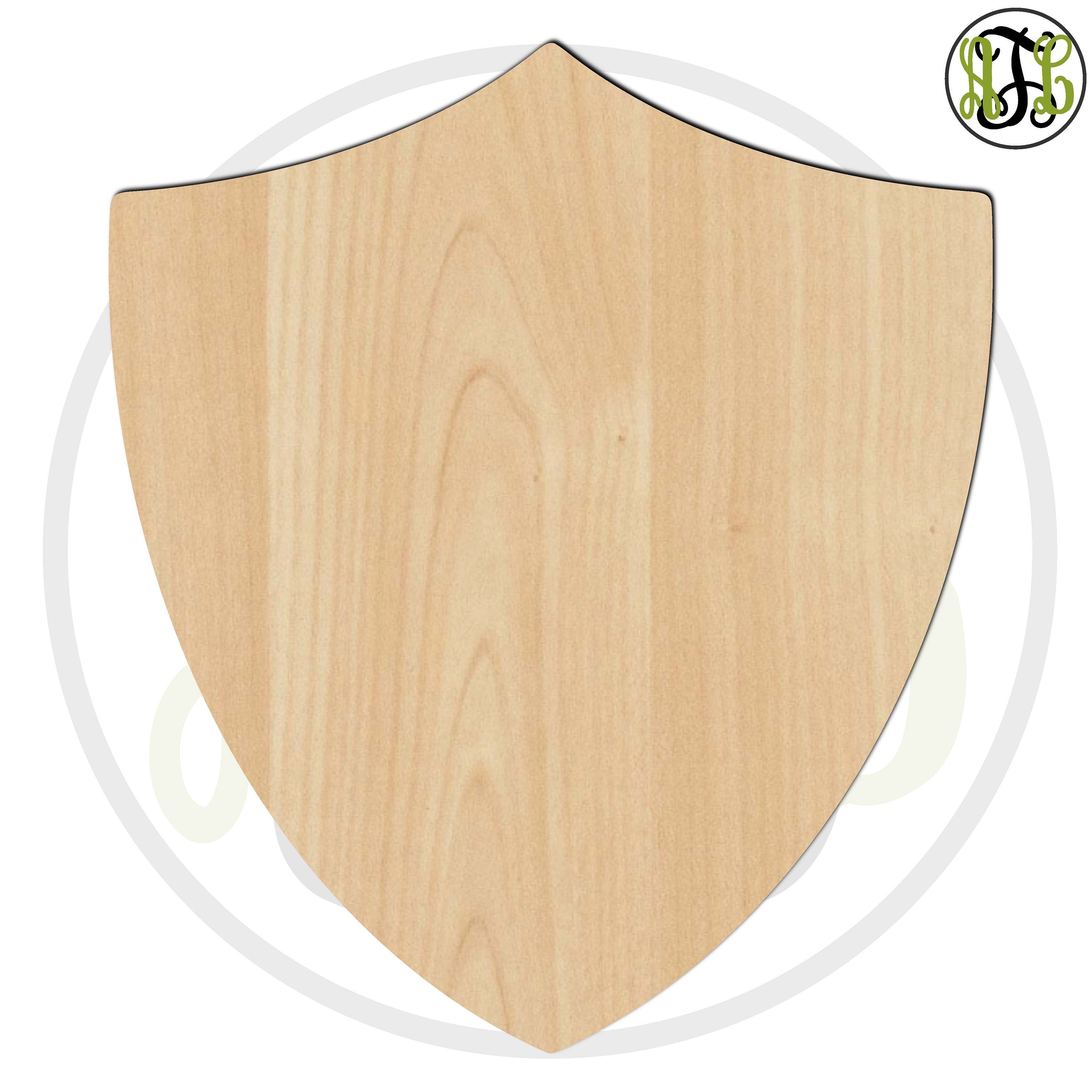 & Labels Wood Cutout Shape Shields B Plaques Paper, Party & Kids Kids
