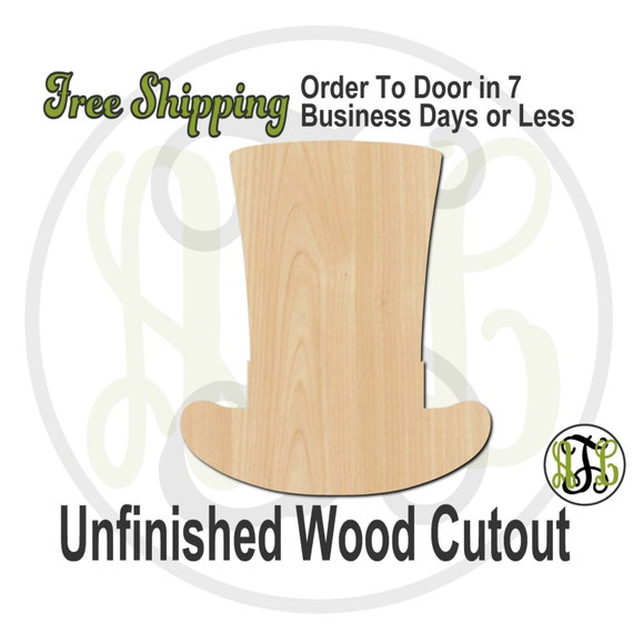 Hat Uncle Sam's - Laser Cut Out Unfinished Wood Craft Shape 4TH7 Hat Uncle Sam's - Laser Cut Out Unfinished Wood Craft Shape 4TH7
