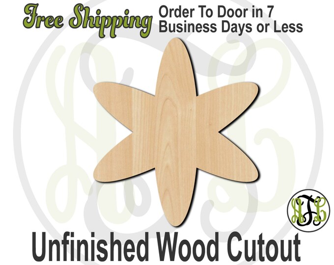 Plaque Asterisk - 40030- Cutout, unfinished, wood cutout, wood craft, laser cut shape, wood cut out, DIY, Free Shipping