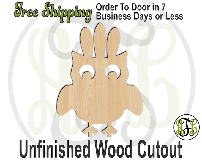 Owl Indian - 170012-  Thanksgiving Cutout, unfinished, wood cutout, wood craft, laser cut shape, wood cut out, Door Hanger, wooden, wall art