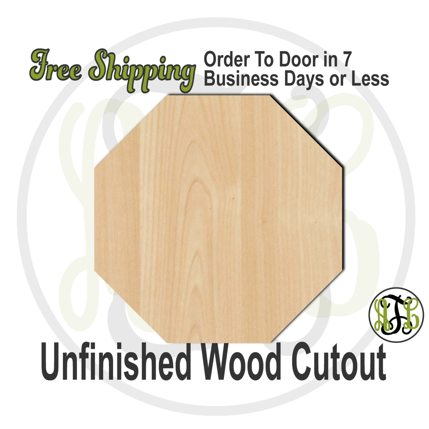Octagon Shaped Wood Plaque – Northwest Crafts and Decor LLC