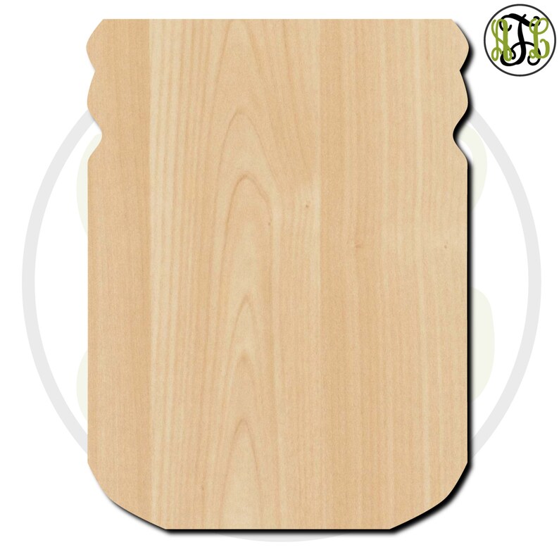 Mason Jar 300002 Cutout Unfinished Wood Cutout Wood Etsy