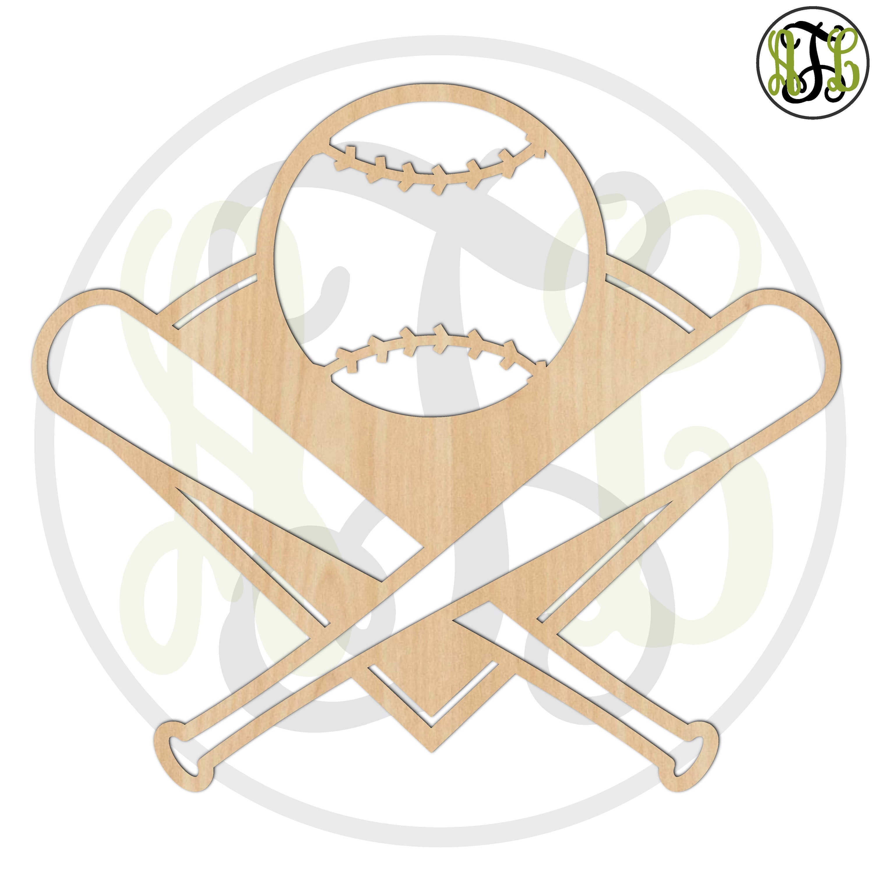 Baseball Field & Bats60338 Baseball Cutout unfinished wood Etsy