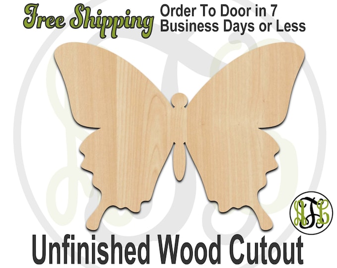 Butterfly 3 - 235009- Insect Cutout, unfinished, wood cutout, wood craft, laser cut shape, wood cut out, Door Hanger, wooden, blank