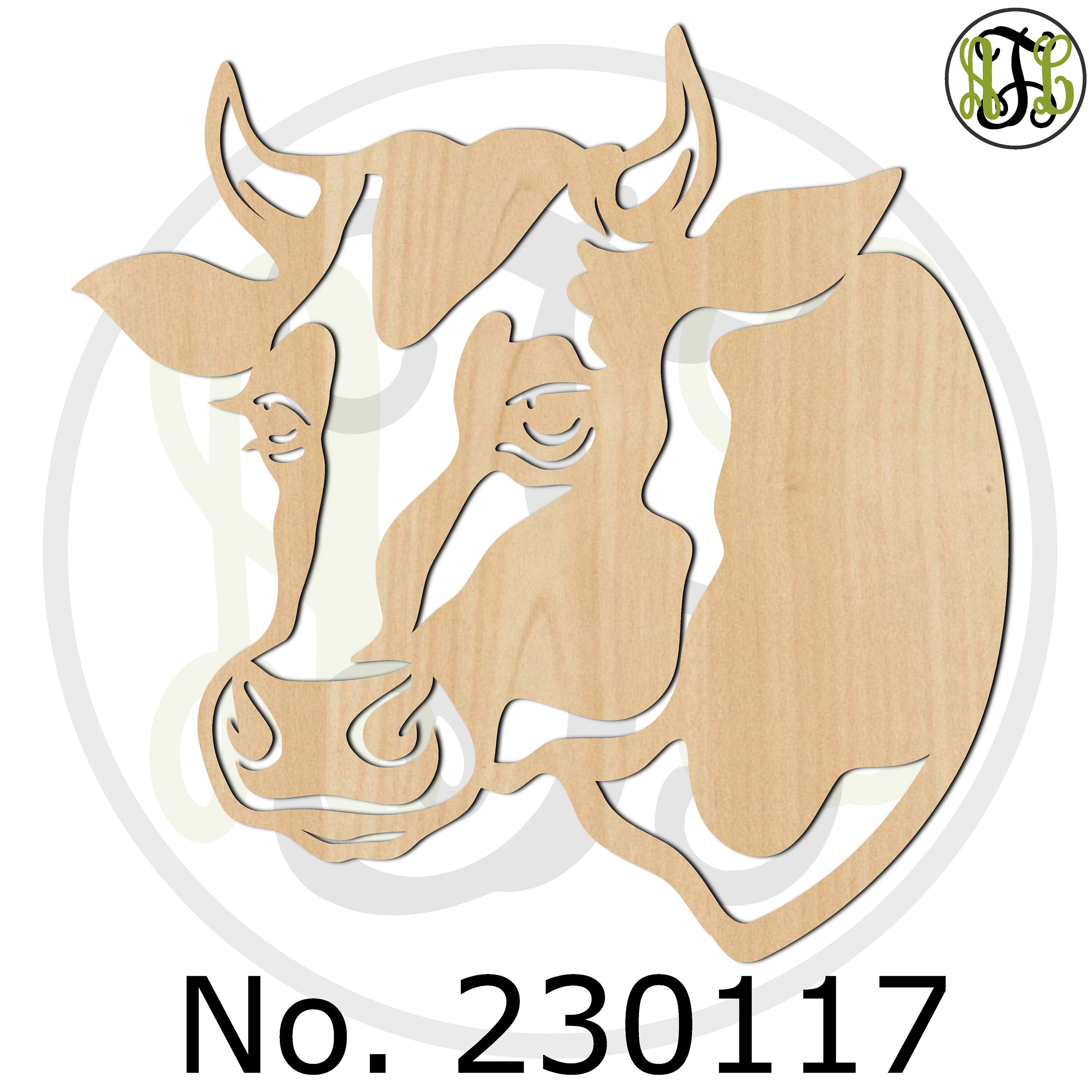 Cow Head Solid or Outline 230116117 Farm Animal Head Etsy