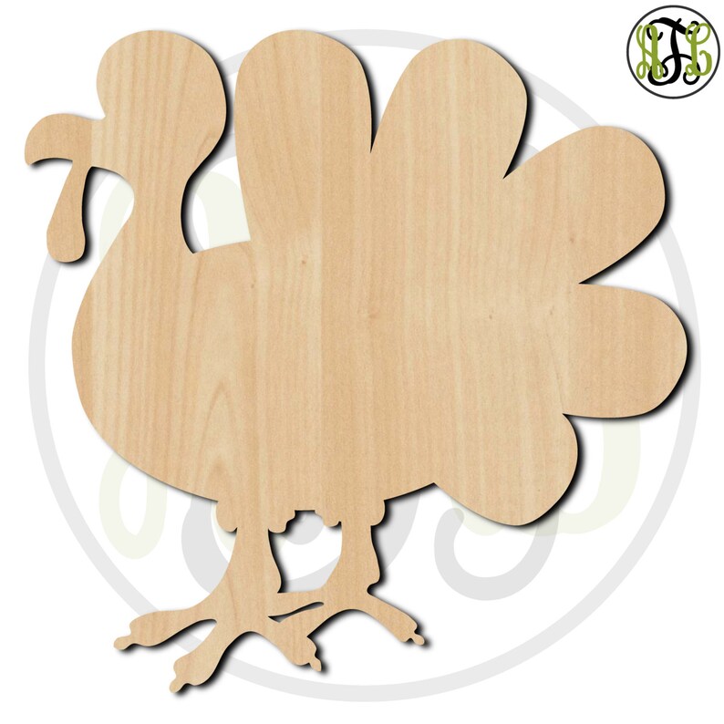 Turkey 1 170004 Thanksgiving Cutout Unfinished Wood Etsy