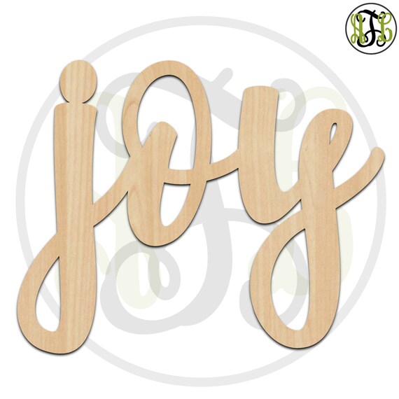 Word Joy - Laser Cut Out Unfinished Wood Craft Shape XMS47 Word Joy - Laser Cut Out Unfinished Wood Craft Shape XMS47
