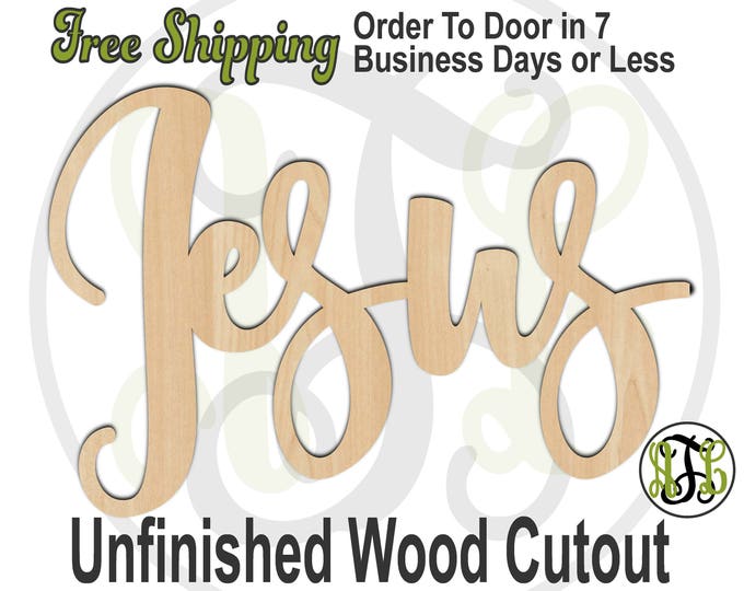 Jesus - 320260FrFt- Religious Cutout, unfinished, wood cutout, wood craft, laser cut wood, wood cut out, Door Hanger, wooden, wreath accent