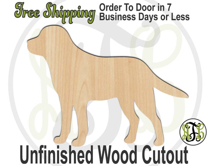 Labrador - 230083- Animal Cutout, unfinished, wood cutout, wood craft, laser cut shape, wood cut out, Door Hanger, Dog, wooden, blank