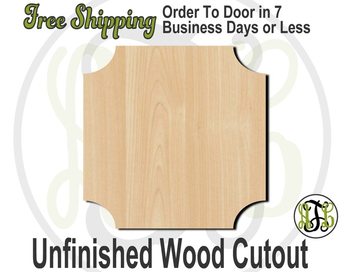 Plaque 40 - 40001- Cutout, unfinished, wood cutout, wood craft, laser cut shape, wood cut out, DIY, Free Shipping
