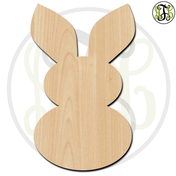 Bunny - Laser Cut Out Unfinished Wood Craft Shape BNY1 Bunny - Laser Cut Out Unfinished Wood Craft Shape BNY1