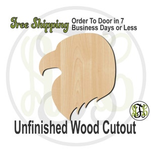 Eagle Head Mascot- 60511- School Spirit Cutout, unfinished, wood cutout, wood craft, laser cut shape, wood cut out, Door Hanger, wooden