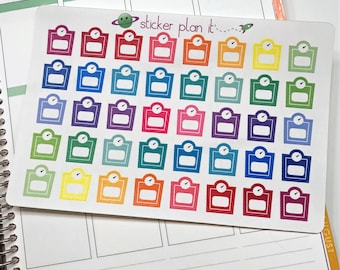 Weigh-In Planner Stickers: Scale Trackers, Sheet of 40