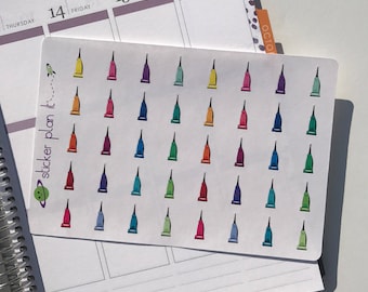 Vacuum Cleaner Planner Stickers: Sheet of 40