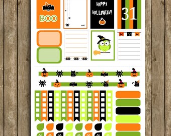 Halloween Planner Sticker Kit