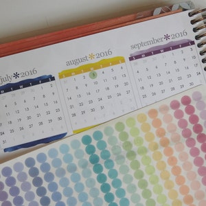 Stickers for Life Planners, Teacher Planners, Bullet Journals, and TNs - Transparent Clear Pastel Mini Polka Dots in Sheer Rainbow Colors